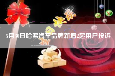 5月30日哈弗汽车品牌新增2起用户投诉
