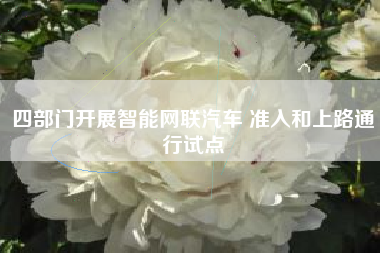 四部门开展智能网联汽车 准入和上路通行试点