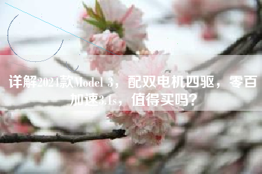 详解2024款Model 3，配双电机四驱，零百加速3.1s，值得买吗？