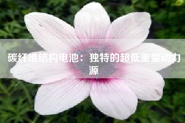 碳纤维结构电池：独特的超低重量动力源