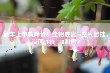 新车上市就降价！全铝底盘+空气悬挂，岚图FREE 318如何？