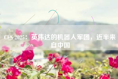CES 2025：英伟达的机器人军团，近半来自中国