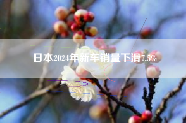 日本2024年新车销量下滑7.5%